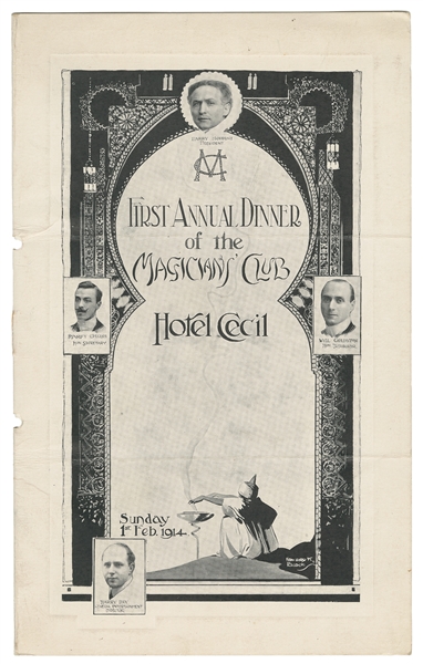  [HOUDINI, Harry (Erik Weisz, 1874 – 1926)]. First Annual Ma...