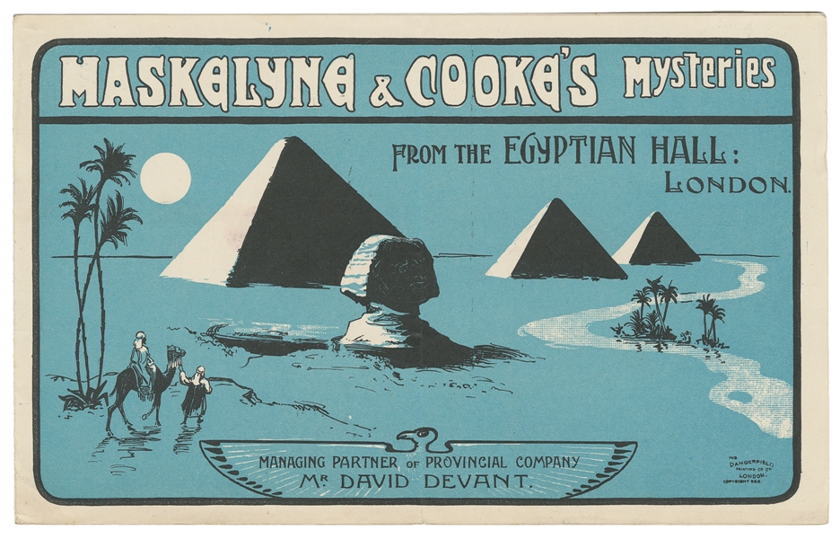  [MASKELYNE] Maskelyne & Cooke’s Mysteries From the Egyptian...