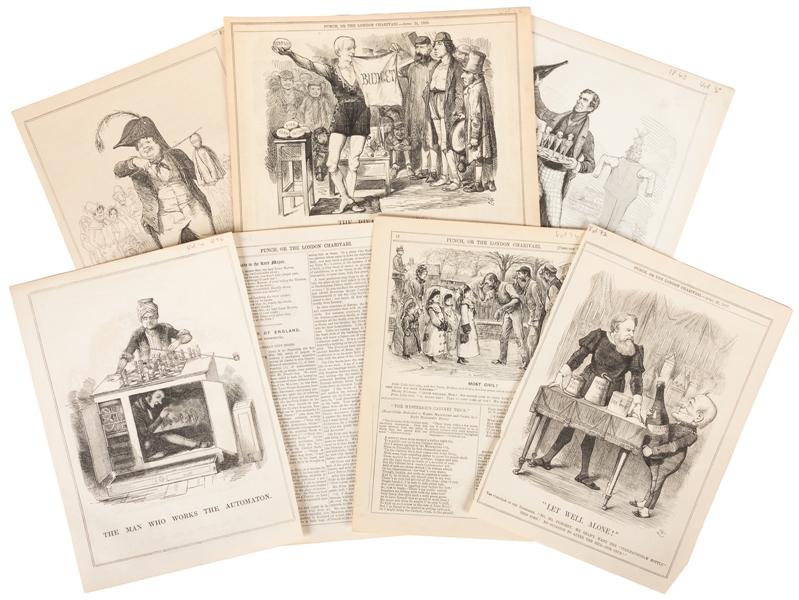  [PUNCH – CARTOONS] Collection of Magic, Circus, and Related...