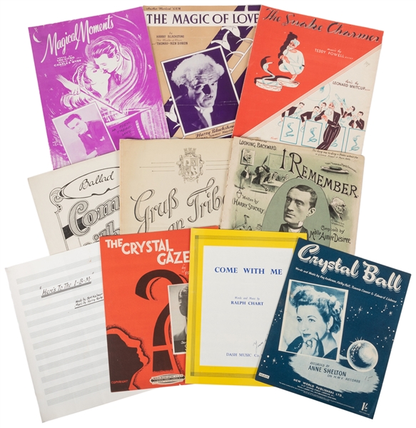  [SHEET MUSIC] Collection of Magic/Magician-Themed Sheet Mus...