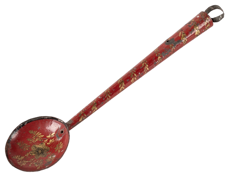  Ink Ladle. London: J. Bland [?], ca. 1880. Tin toleware lad...