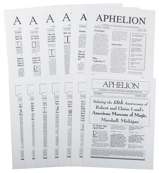  Aphelion. Thomas A. Sawyer. Bimonthly. V1 N1 (Mar. 1992) – ...