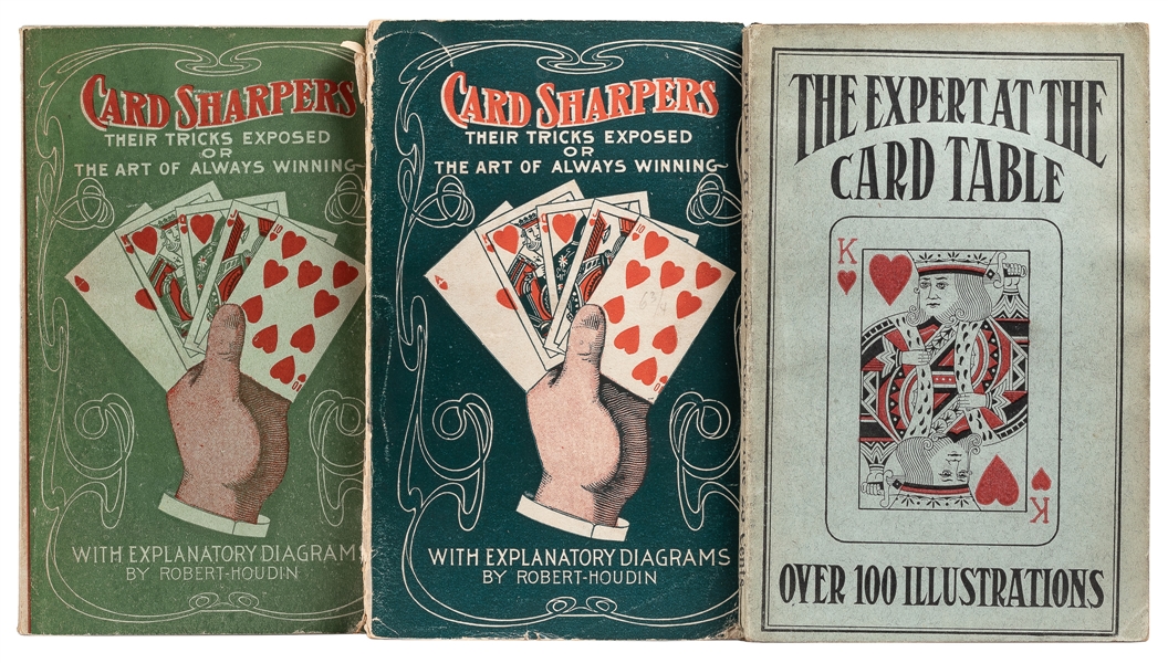  [CARDSHARPS] Three Early Twentieth Century Booklets on Card...