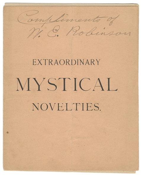  [CHUNG LING SOO] ROBINSON, W.E. (1861 - 1918). Extraordinar...