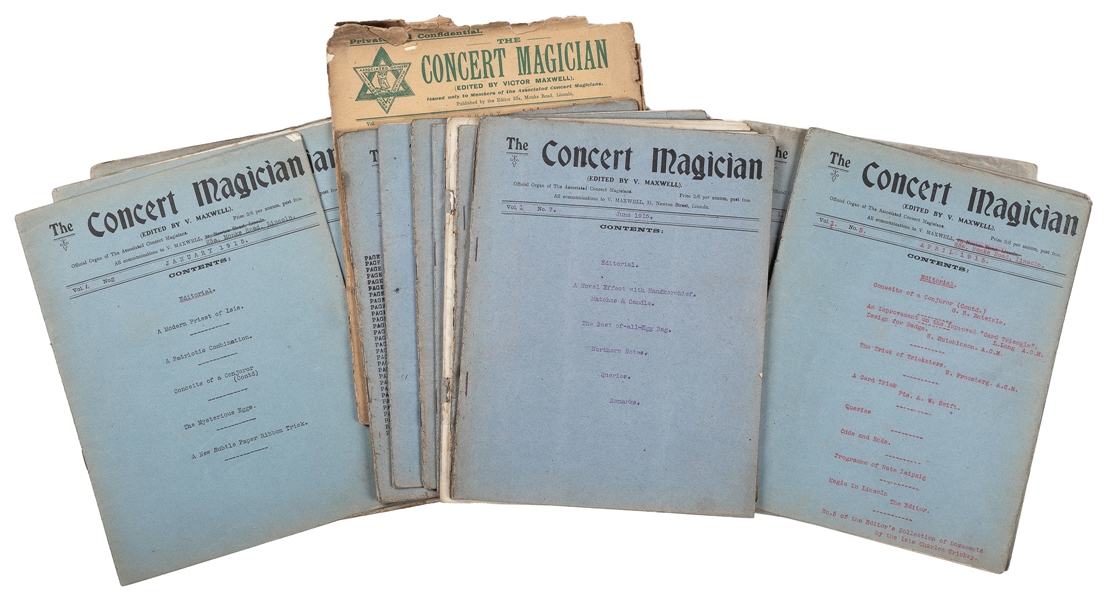  The Concert Magician. Victor Maxwell (Thompson). V1 N1 – V2...