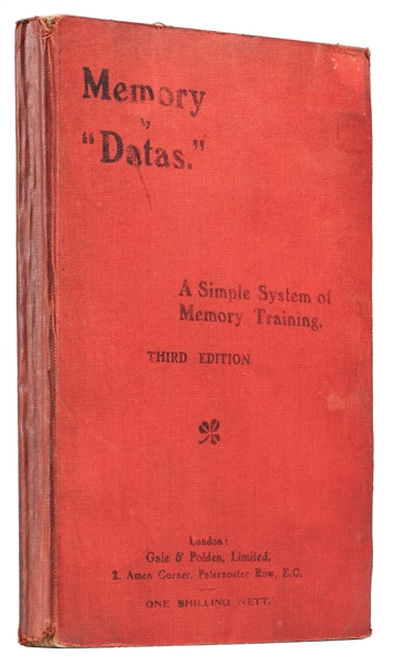  DATAS (William John Maurice Bottle, 1875 - 1956). Memory: A...