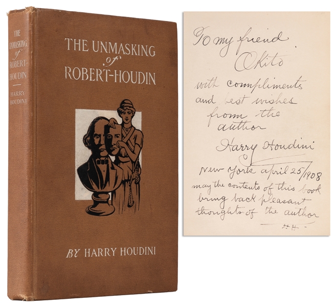  HOUDINI, Harry (Erik Weisz, 1874 – 1926). The Unmasking of ...