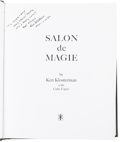  KLOSTERMAN, Kenneth (1933 – 2020). Salon De Magie. Ohio: Au...