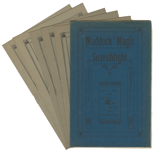  Maddock’s Magic Searchlight. A. H. Maddock. V1 N1 (Oct. 191...