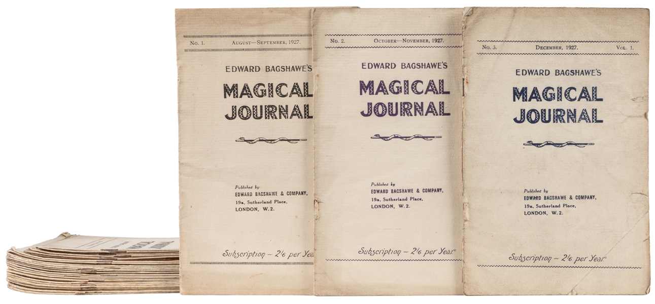  Magical Journal. Edward Bagshawe. Bimonthly. V1 N1 (Aug/Sep...