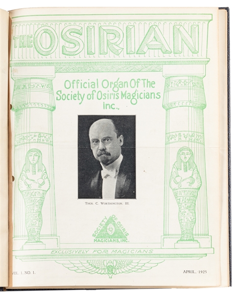  Osirian. Al Snyder. V1 N1 (Apr. 1925) – V1 N6 (Sep. 1925). ...