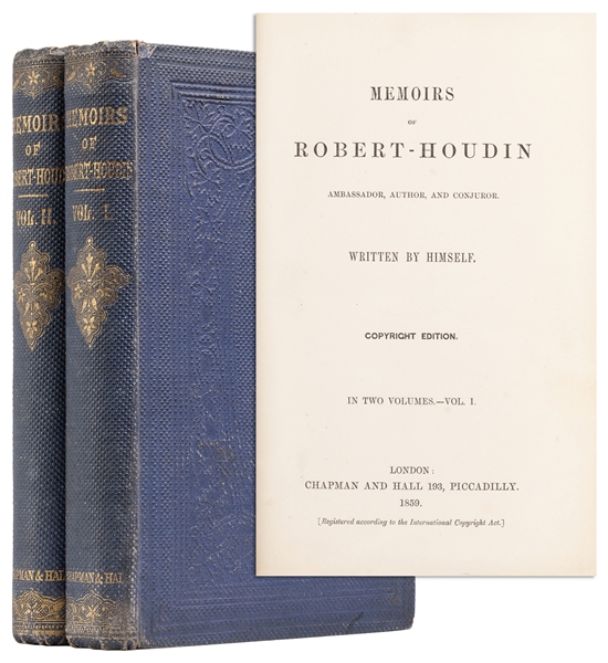  ROBERT-HOUDIN, Jean Eugène (1805 – 71). Memoirs of Robert-H...