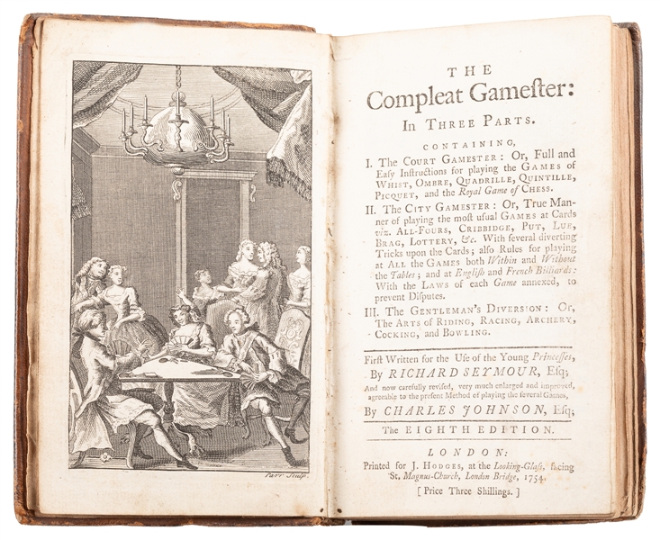  SEYMOUR, Richard. The Compleat Gamester…Eighth Edition. Lon...