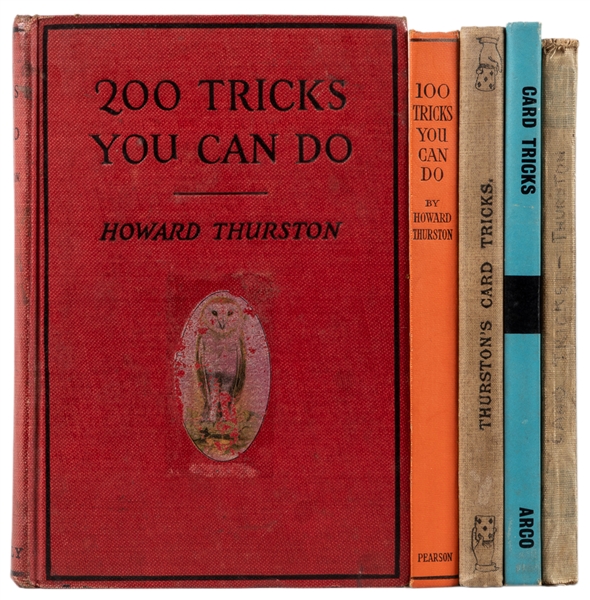  THURSTON, Howard (1869 – 1936). Group of Thurston Books. Fi...