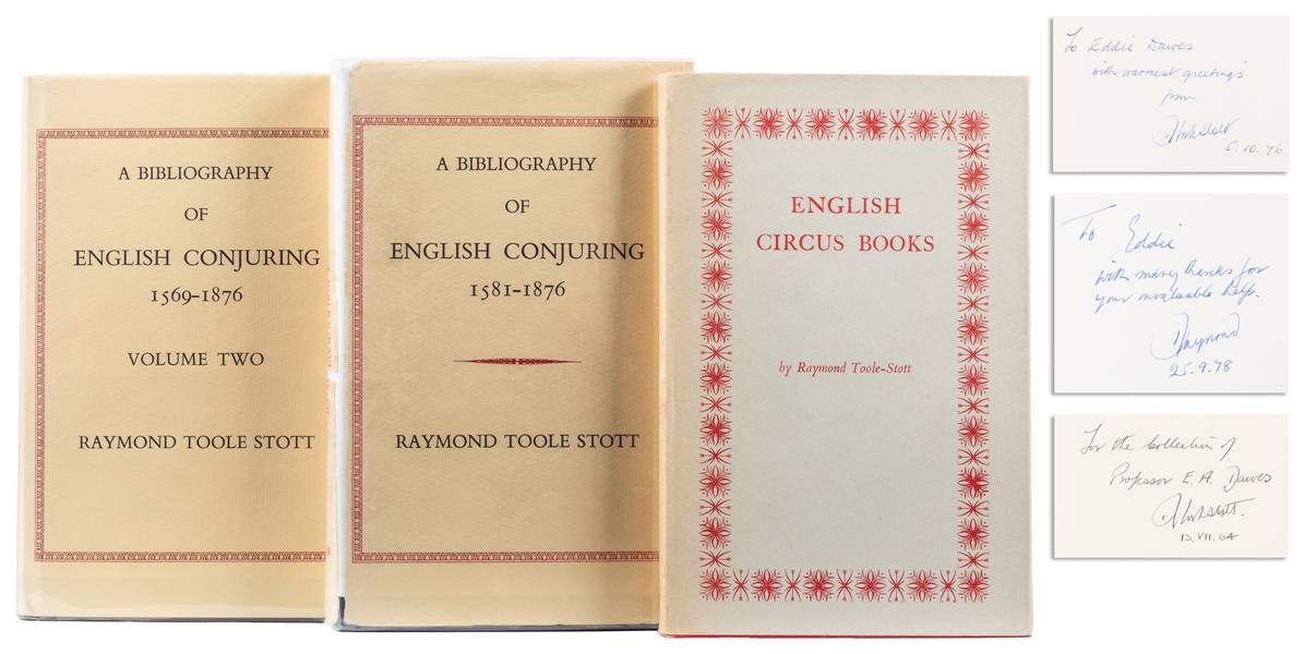  TOOLE STOTT, Raymond (1910-1982). A Bibliography of English...