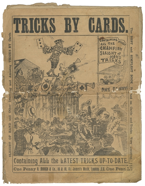  Tricks by Cards. London: R. March & Co., ca. 1890. Pictoria...