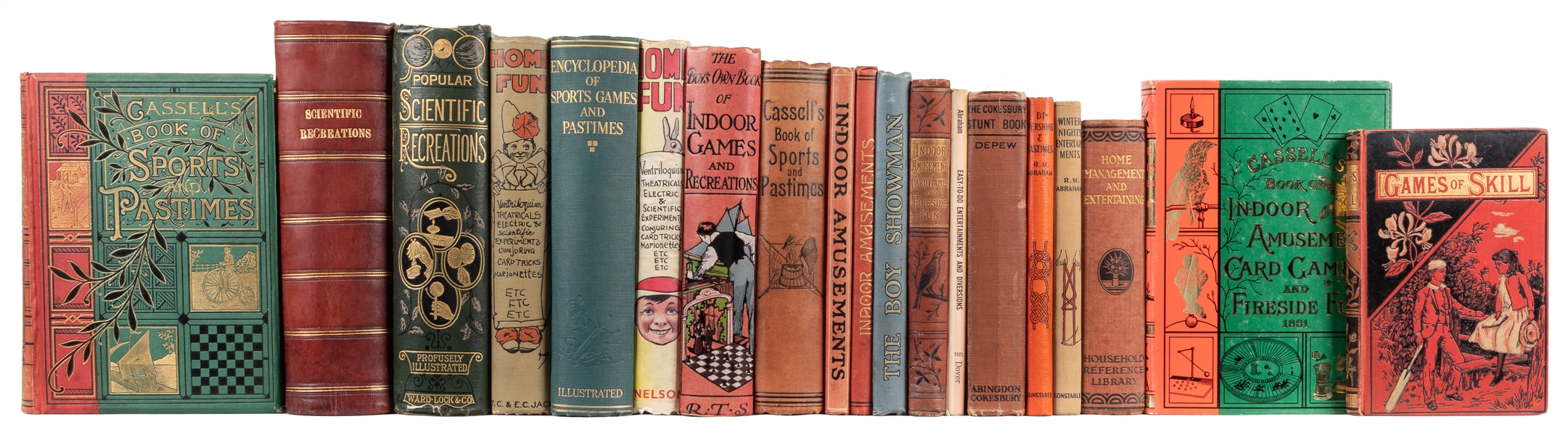  [BOOKS - AMUSEMENTS] Collection of Vintage Books on Games a...