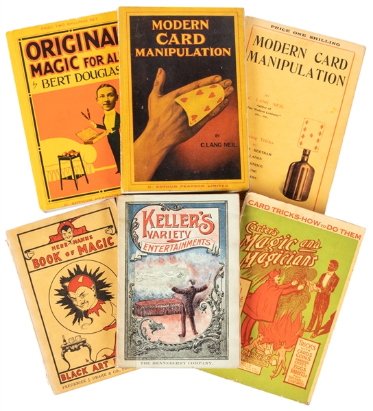  [BOOKS - MAGIC INSTRUCTION] Group of Seven Vintage Magic Bo...