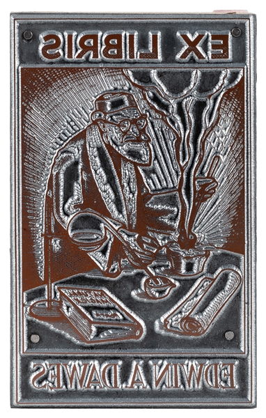  DAWES, Edwin (1925 – 2023).  Printing Plate for Edwin A. Da...