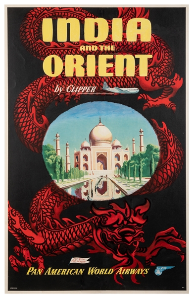  India and the Orient by Clipper / Pan American World Airway...