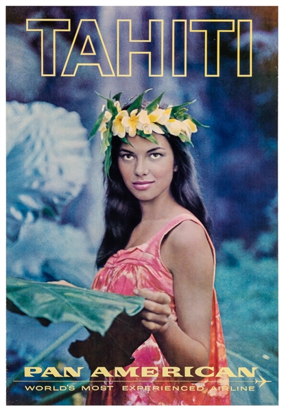  Tahiti / Pan American. Circa 1960s. Photo offset lithograph...