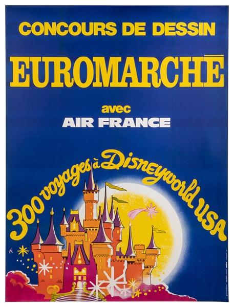  Air France / Disneyworld USA. Circa 1973. Paris: Affiches G...