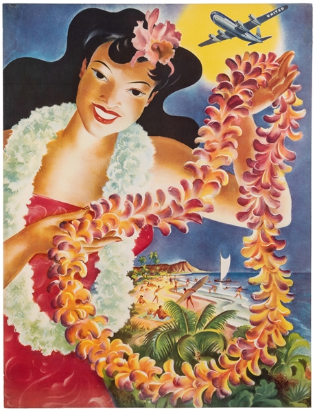  FEHER, Joseph (1908-1987). [Hawaii / United Air Lines]. Cir...