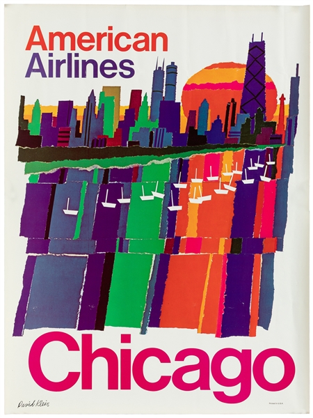  KLEIN, David (1918-2005). American Airlines / Chicago. Circ...