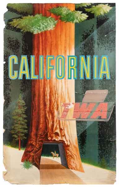  KLEIN, David (1918-2005). California / Fly TWA. Circa 1967....