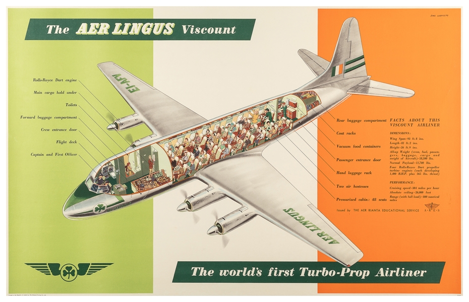  GARDNER, James. The Aer Lingus Viscount. 1954. Ireland: The...