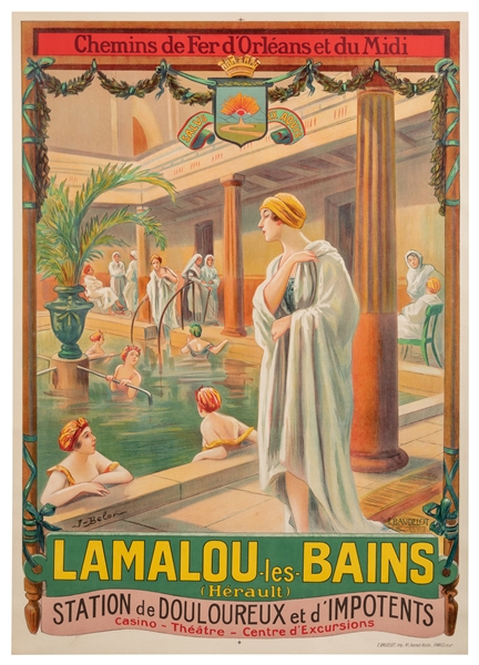  BELON, Jose (1861 – 1927). Lamalou les Bains. Paris: E. Bau...