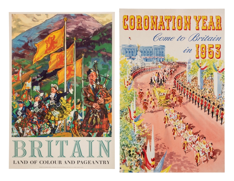  Two British Travel Posters. 1950s. Two British Travel and H...