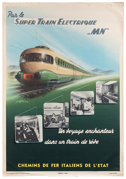  FIORE, Amleto (1920–2008). Par le Super Train Electrique “M...