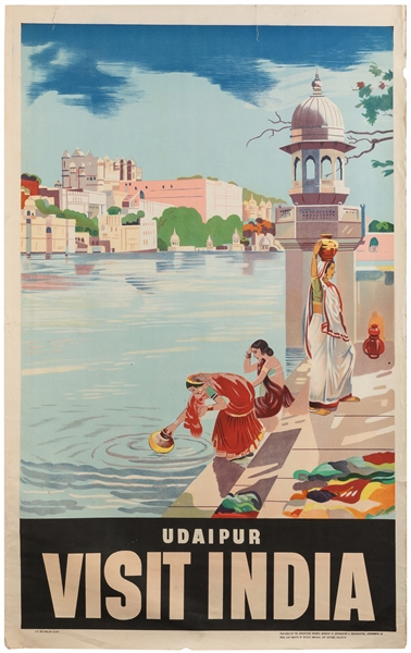  Udaipur / Visit India. Calcutta: Messrs Imperial Art Cottag...