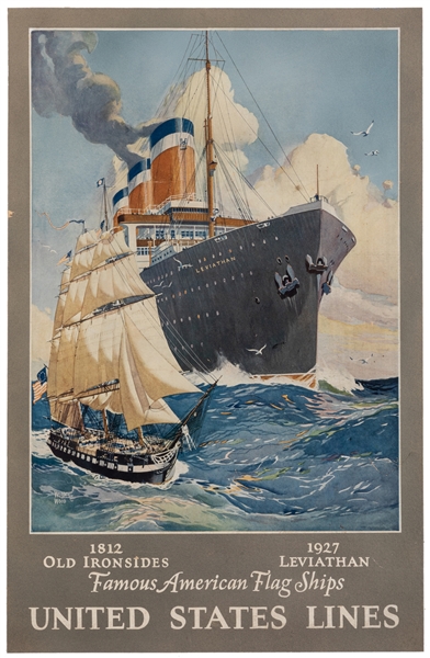  WOOD, Worden (1880–1943). Famous American Flag Ships / Unit...