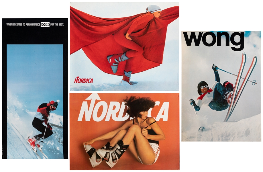  [SKI ADVERTISING] Group of 11 Ski Posters. Circa 1970s–80s....