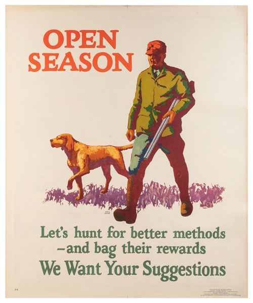  DEPUY, Hal. Open Season / We Want Your Suggestions. 1929. C...