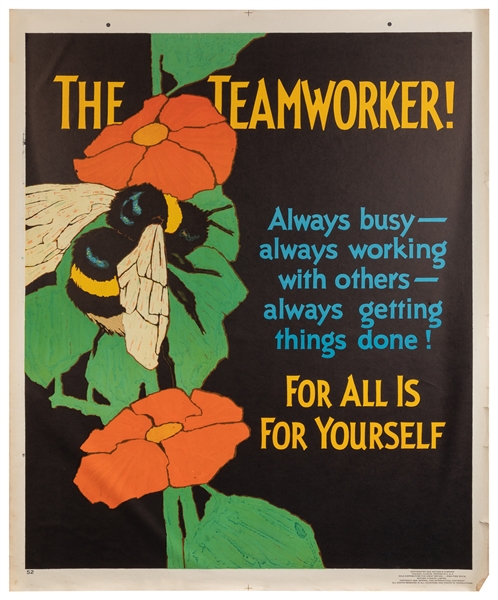  [MATHER & CO.]. The Teamworker! / For All is For Yourself. ...