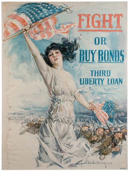  CHRISTY, Howard Chandler (1872-1952). Fight or Buy Bonds / ...