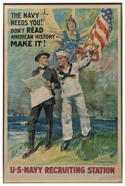  FLAGG, James Montgomery (1877–1960). The Navy Needs You! Do...