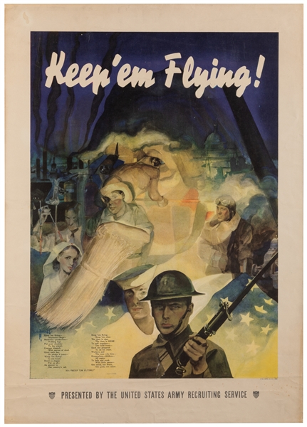  BEALL, Cecil Calvert (1892 – 1970). Keep ‘em Flying. 1941. ...