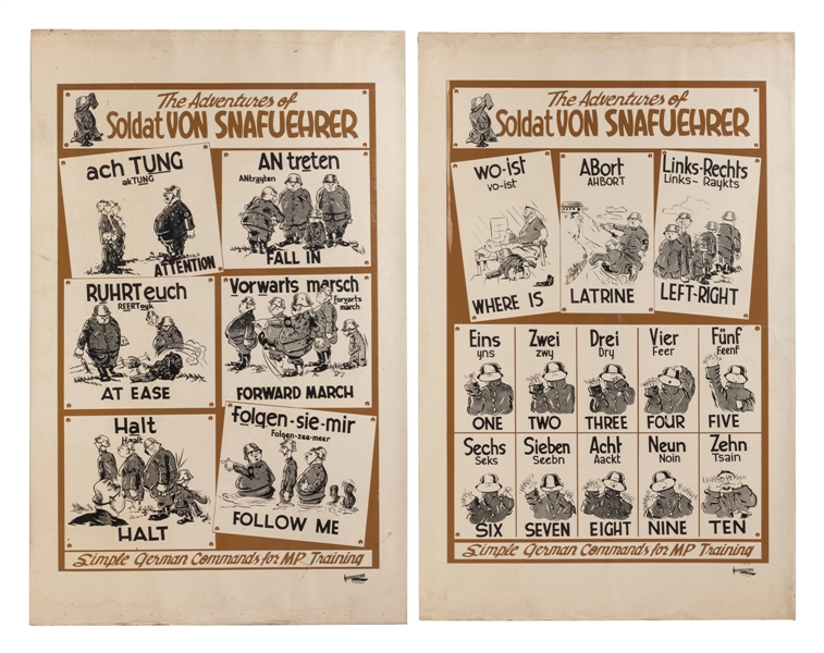  The Adventures of Soldat von Snafuehrer. Two posters. Fort ...