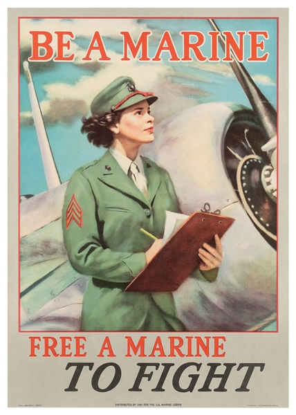  Be A Marine / Free a Marine to Fight. 1942. Philadelphia: M...