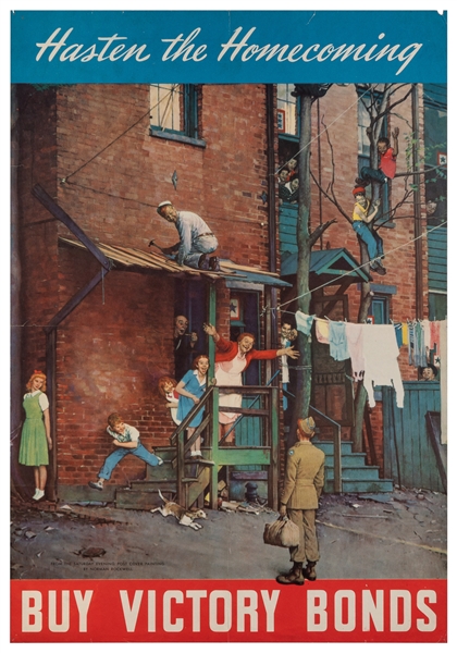  ROCKWELL, Norman (American, 1894-1978). Hasten the Homecomi...