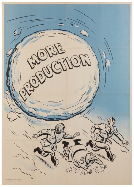  Group of 6 War Production Board / worker production posters...