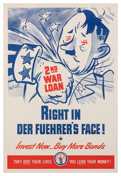  ROESE, Hebert. 2nd War Loan / Right in Der Fuehrer’s Face! ...