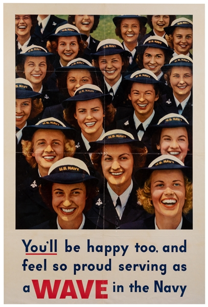  [WORLD WAR II – WOMEN’S RECRUITMENT]. Group of 4 posters. 1...