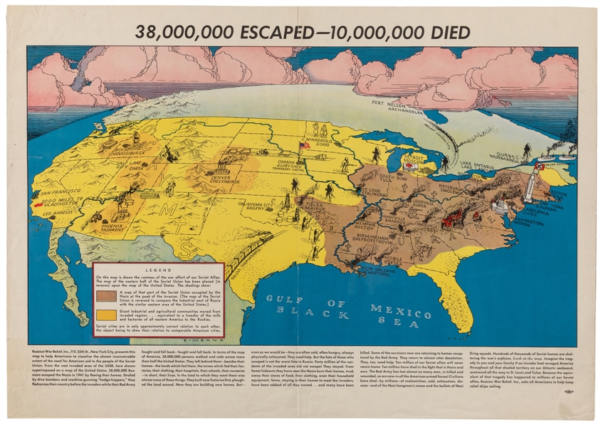  MEANS, Elliott Anderson. 38,000,000 Escaped – 10,000,000 Di...