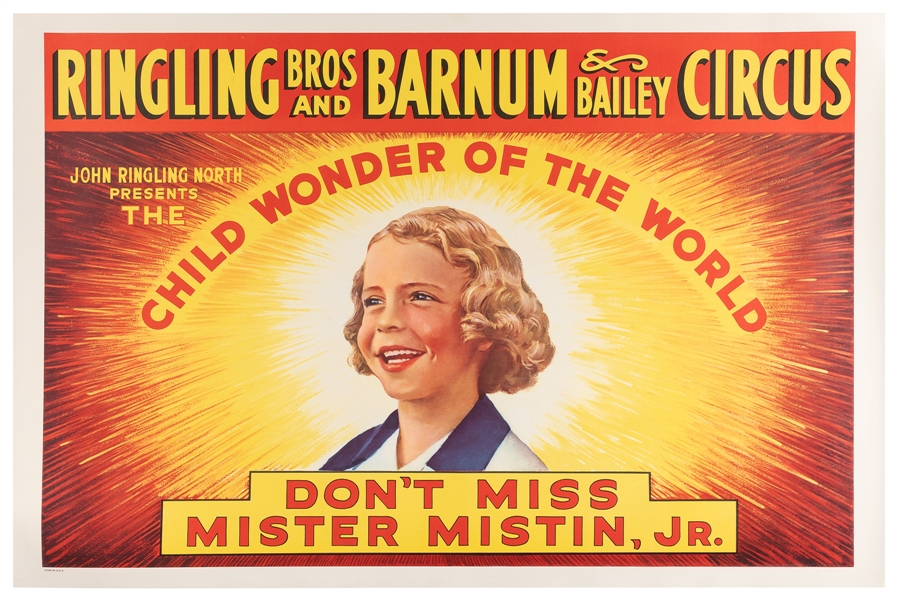  [CIRCUS]. Two Ringling Bros. Barnum & Bailey posters. Circa...