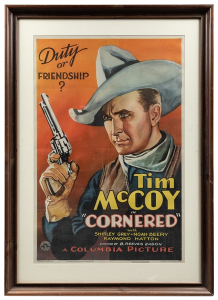  Tim McCoy in Cornered. 1932. New York: Columbia Pictures Co...